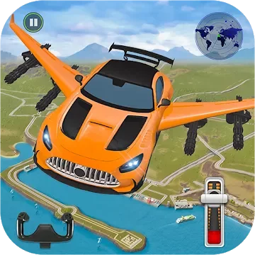 Flying Car Shooting- 3D Машина Моделирование Игра