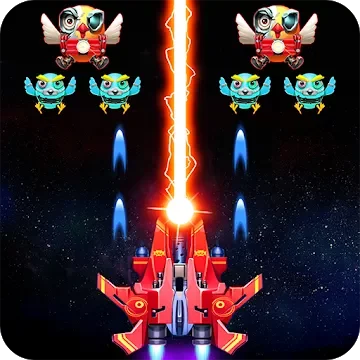 Galaxy Attack: Robot Transform Chicken Shooter