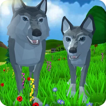 Симулятор Волка: Дикие Животные 3D