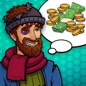 Жизнь Бомжа: Бизнес Игры Симулятор, Кликер Денег